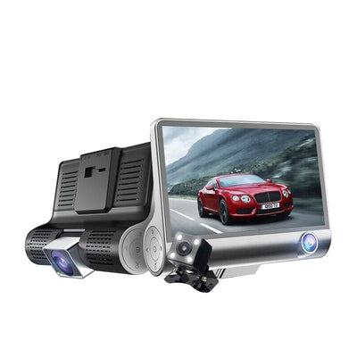 Cámara Dashcam Triple Lente - Grabación Frontal, Trasera e Interior - Image 4