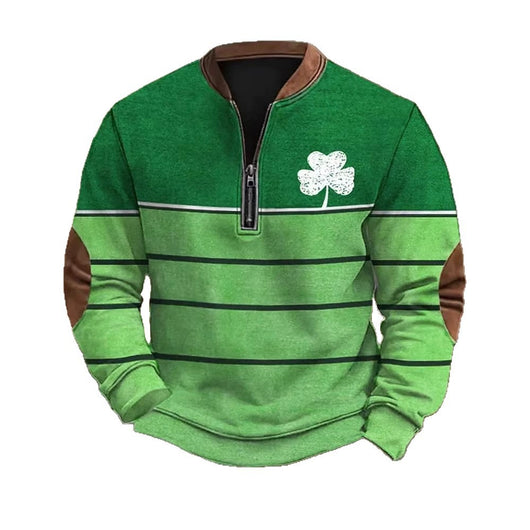 Sudadera con Cierre Estampado 3D Digital para Hombre - Primavera y Otoño - Image 5