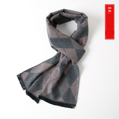 Bufanda de Cachemira Extendida Versátil para Hombre - Image 11