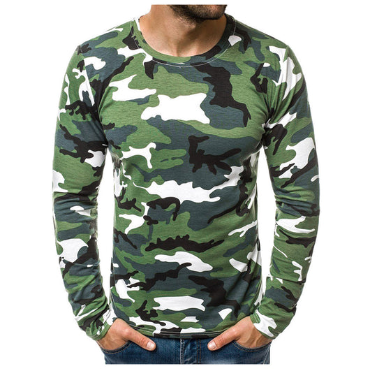 Camiseta Táctica de Cuello Parado en Algodón para Otoño - Image 6