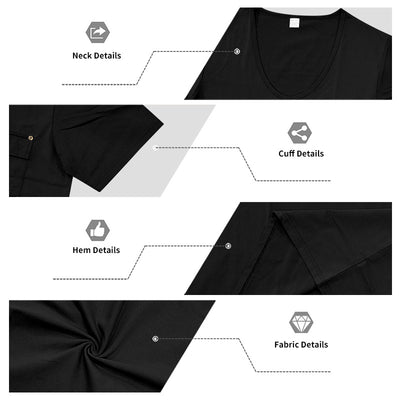 Playera Holgada Casual para Hombre con Cuello Amplio y Mangas Cortas - Image 30