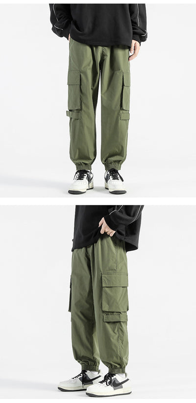 Pantalones Cargo Holgados con Bolsillos y Puños Ajustables - Image 18