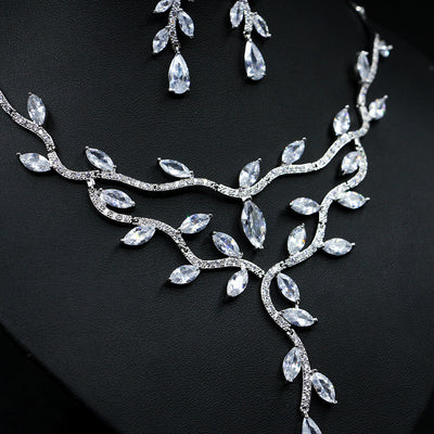 Conjunto de Collar Novia Circonita Estilo Europeo y Americano - Image 12