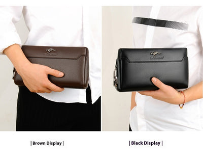 Cartera de Cuero para Hombre con Cierre de Contraseña Anti-robo - Image 14