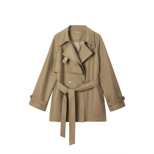 Abrigo Gabardina Asimétrica Suelta Casual Midi para Mujer - Image 5