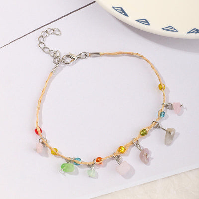 Pulsera Tejida en Rafia con Piedra Natural - Image 9