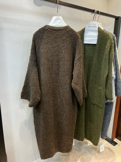Cardigan Tejido Holgado Cuello V Grande Idle Style - Image 8