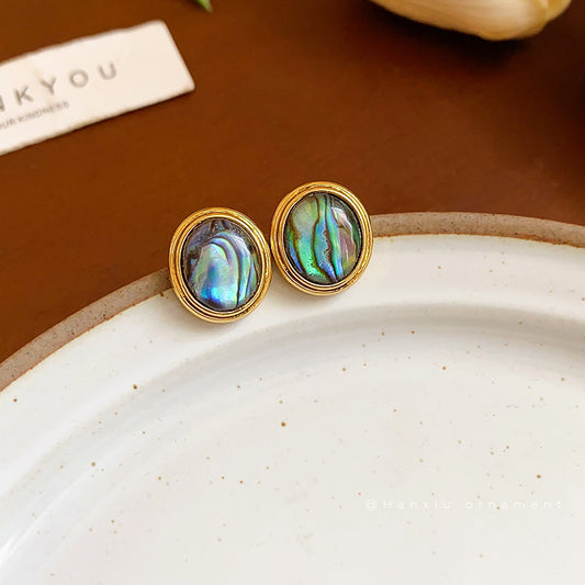 Aretes de Aguja de Plata Dorada con Fritilaria - Image 2