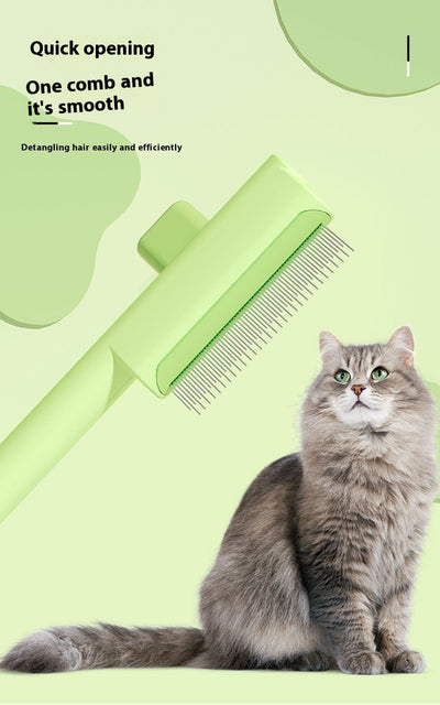 Peine Deslanador para Gatos - Removedor de Nudos y Pelo de Un Click - Image 16