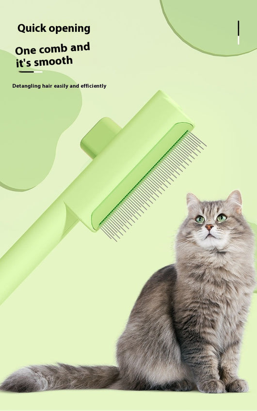 Peine Deslanador para Gatos - Removedor de Nudos y Pelo de Un Click - Image 16