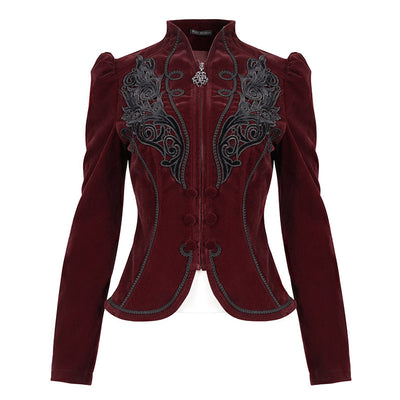 Abrigo Gótico para Presentaciones de Magia - Chaqueta Elegante para Mujeres - Image 10