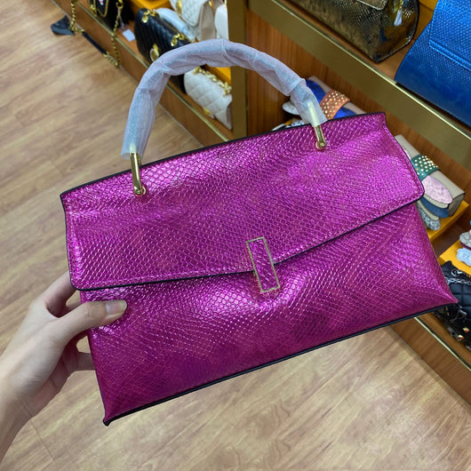 Bolso Bandolera Efecto Cocodrilo y Serpiente con Gran Capacidad - Image 11