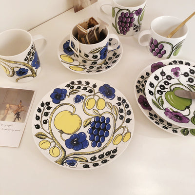 Taza y Platillo Mark para Té de la Tarde - Vajilla Elegante del Hogar