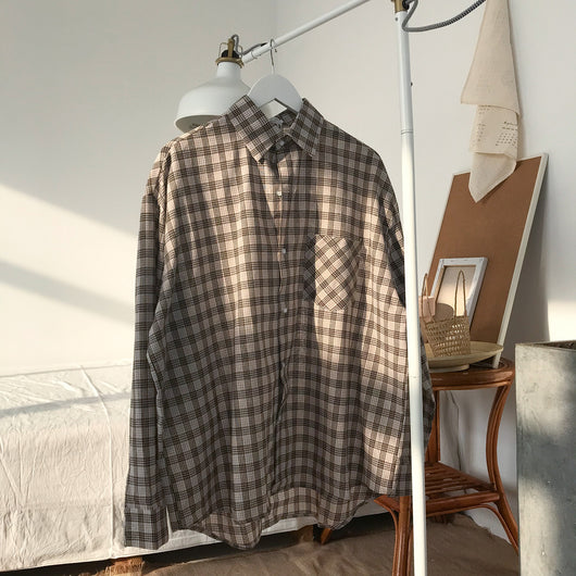 Chaqueta Camisa Cuadros Oversize Unisex - Image 9