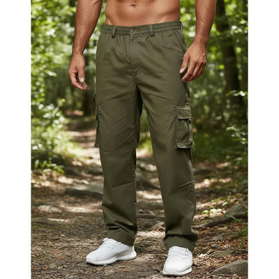 Pantalones Casuales Multibolsillos Hombre - Corte Recto Versátil - Image 3