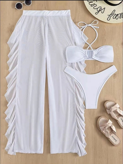 Bikini Entallado de Color Liso para Mujer - Image 2
