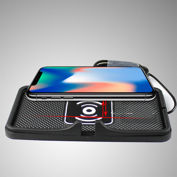 Soporte de Carga Inalámbrica Qi para Auto 10W - Compatible con iPhone 12 Pro Max y Samsung