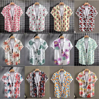 Camisa Manga Corta con Estampado Digital para Hombre - Image 19