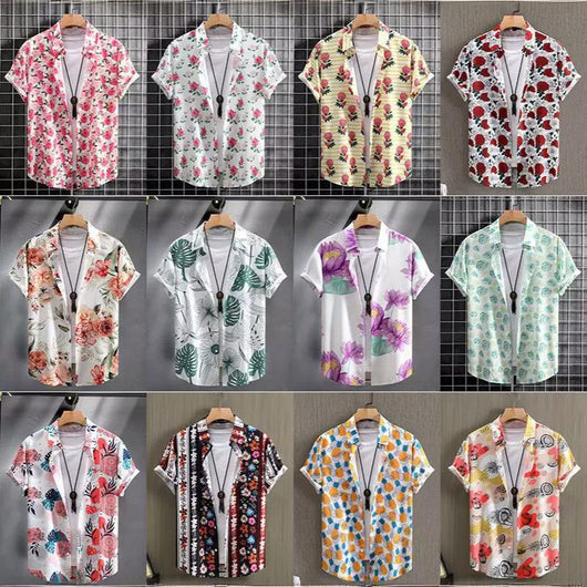 Camisa Manga Corta con Estampado Digital para Hombre - Image 19
