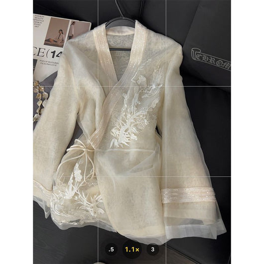 Blusa Tradicional China con Bordado Pesado para Mujer - Image 7