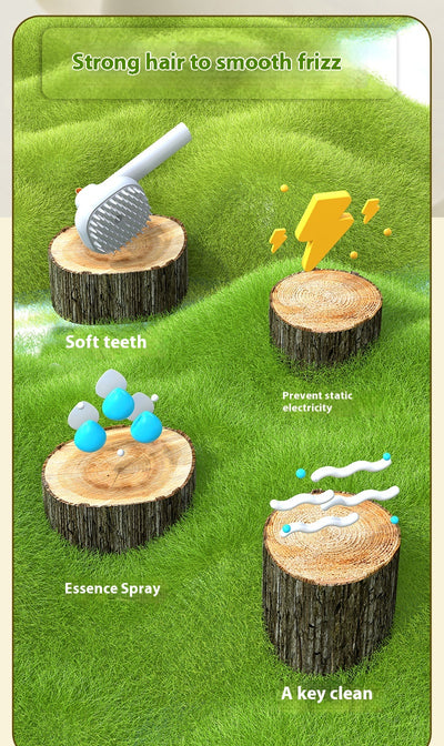 Cepillo Masajeador Eléctrico con Spray para Mascotas - Gatos y Perros - Image 9