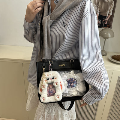 Bolsa Tote Amplia de Diseño Minimalista Japonés para Uso Casual - Image 3