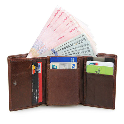 Billetera de Cuero Estilo Retro con Protección Anti-Escaneo - Image 6