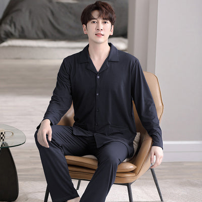 Pijama Cardigan Modal para Hombre - Conjunto Casual de Descanso - Image 12
