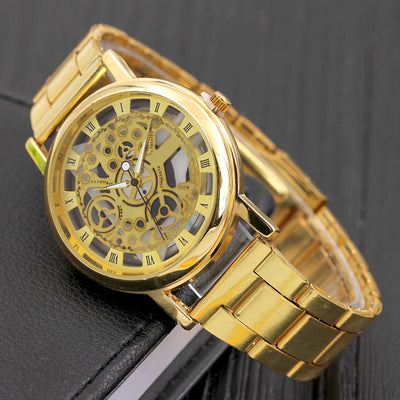 Reloj de Hombre Hueco de Aleación con Movimiento de Cuarzo - Diseño Moderno - Image 10