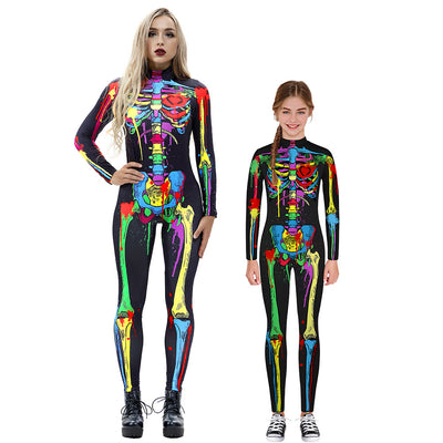 Jumpsuit Largo con Estampado 3D Esqueleto - Image 5