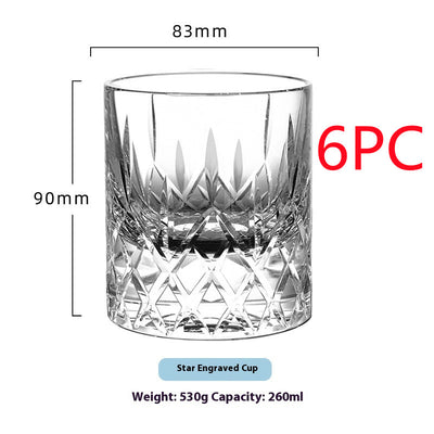 Vaso de Whiskey de Cristal Tallado a Mano - Diseño Lujo Ligero con Boca Ancha - Image 14
