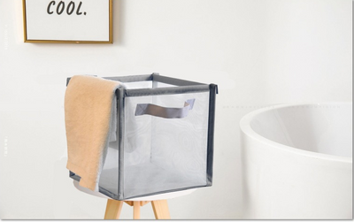 Cesto de Ropa Plegable y Giratorio para Baño - Image 12
