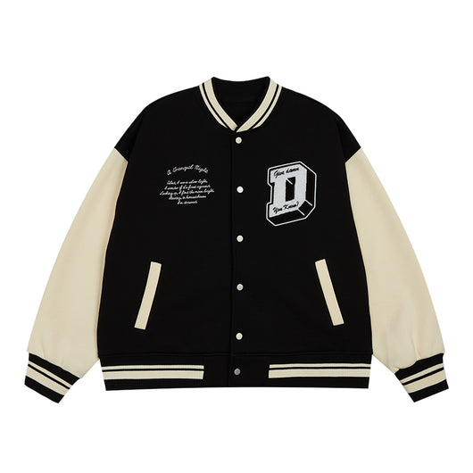 Chaqueta Retro de Béisbol Unisex con Bordado de Letras - Image 13
