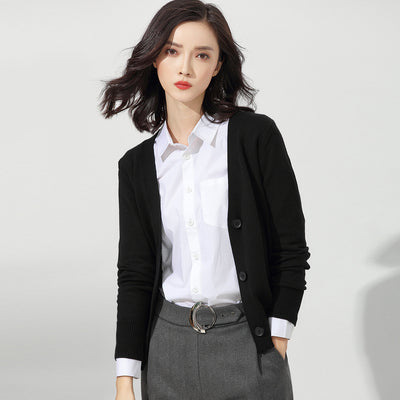 Cardigan Suelto de Punto Versátil para Mujer - Abrigo Exterior Cómodo - Image 2