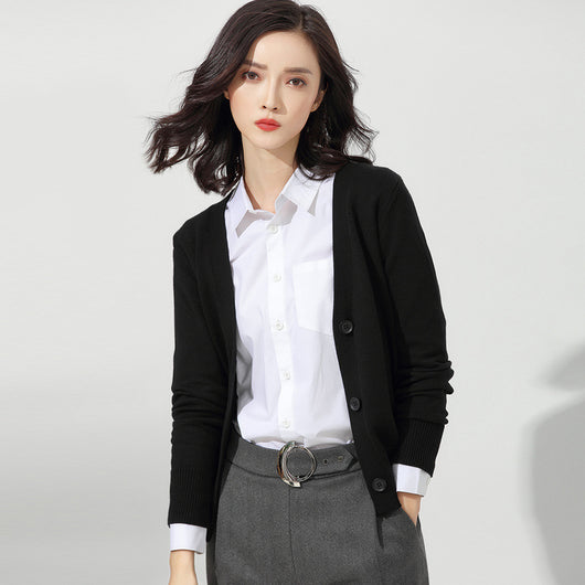 Cardigan Suelto de Punto Versátil para Mujer - Abrigo Exterior Cómodo - Image 2