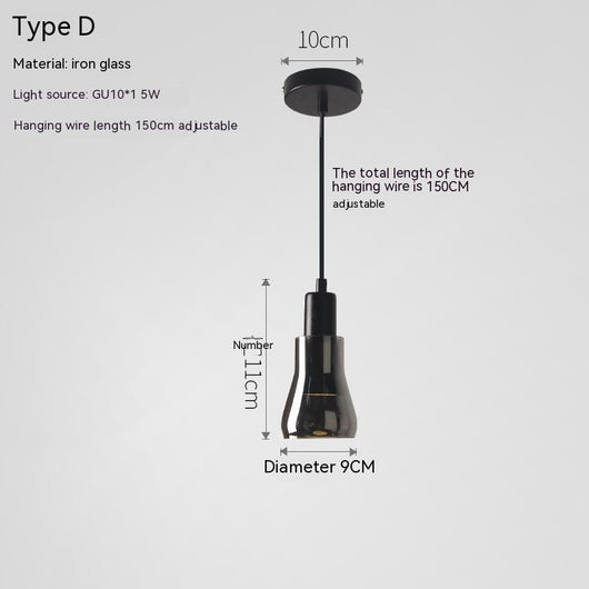 Lámpara Colgante LED de Cristal Artístico con Efecto Sombra - Image 5