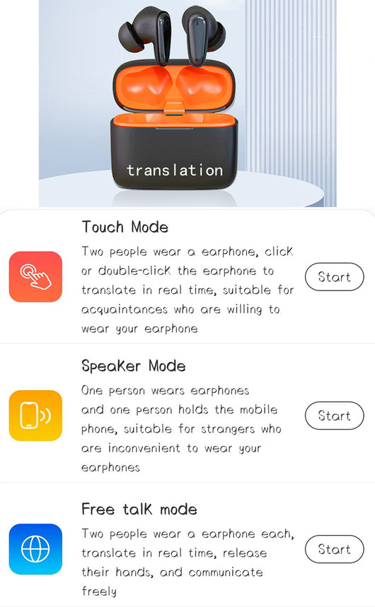 Audífonos Inteligentes Bluetooth con Cancelación de Ruido y Traducción Simultánea - Image 11