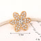 Jeans Button Hole Shoes Diy Accessories Bright Crystal Classic Estilo Ornament Accessories Upper Pearl Flower C514 Transparente