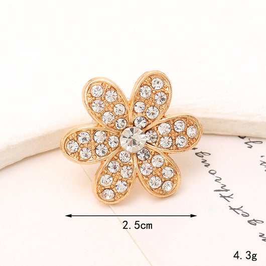 Adornos de Cristal Brillante para Zapatos - Accesorios DIY Estilo Clásico con Flor de Perla - Image 95