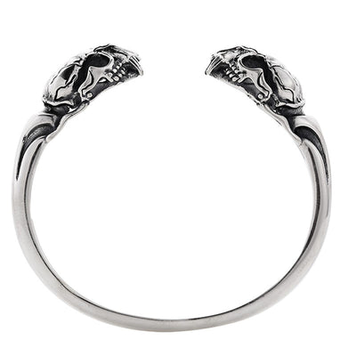 Pulsera de Plata Esterlina 925 Calavera Beast para Hombre - Image 6