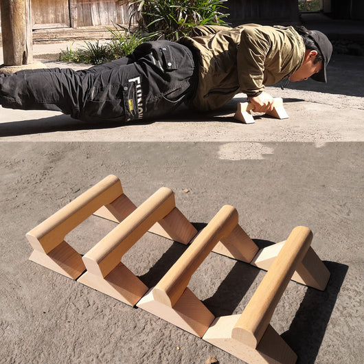 Barras de Flexiones en Madera de Haya - Equipo de Fitness para Hombre - Image 7