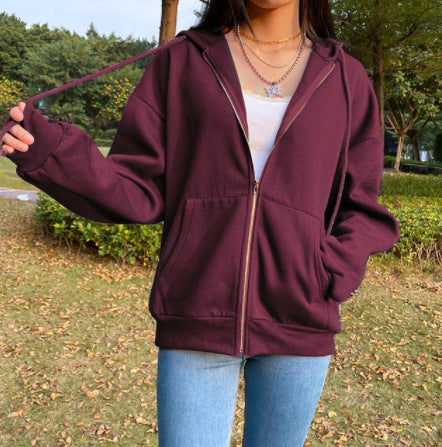 Sudadera Y2K Marrón para Mujer con Cierre - Hoodie Vintage Urbano - Image 10