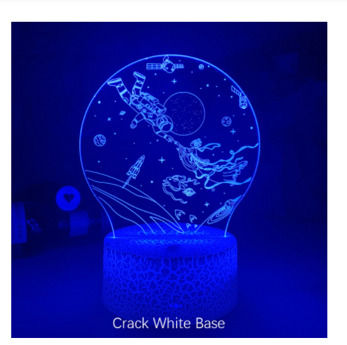 Lámpara 3D Táctil Multicolor - Luz Nocturna Decorativa - Image 9