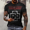 Playera Impresa en 3D de Manga Corta para Hombre