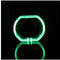 Luz Verde 100 Mm Carcasa Plateada