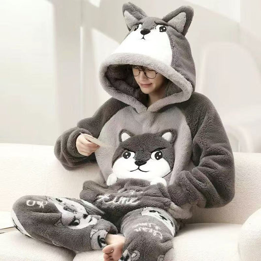 Pijama Grueso Talla Grande Estampado Infantil para Hombre - Image 10