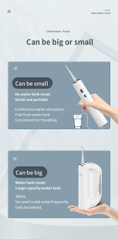 Irrigador Bucal Portátil 300ml - Limpiador Dental Eléctrico Profesional - Image 18