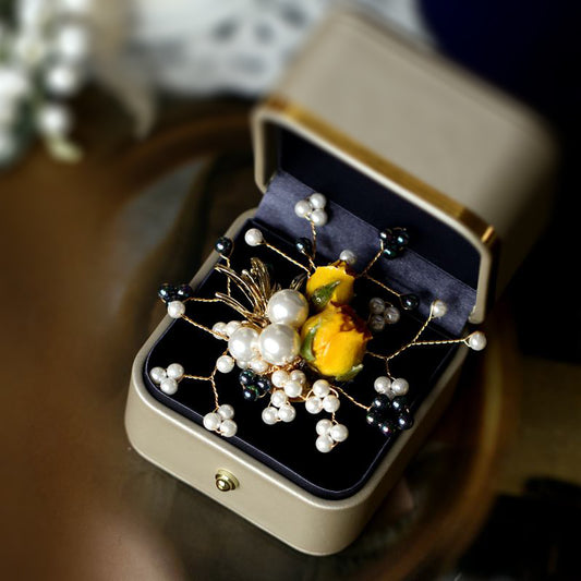 Broche Floral Vintage Elegante para Mujer - Pin Decorativo Delicado