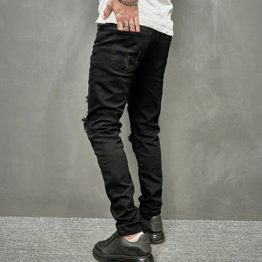 Jeans Skinny Elásticos para Hombre en Tono Claro - Image 2
