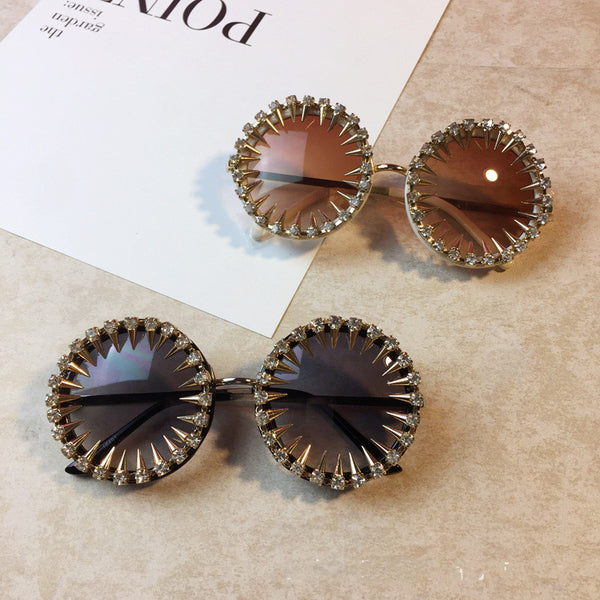 Gafas de Sol Steampunk Remaches Redondas - Unisex Retro Vintage
